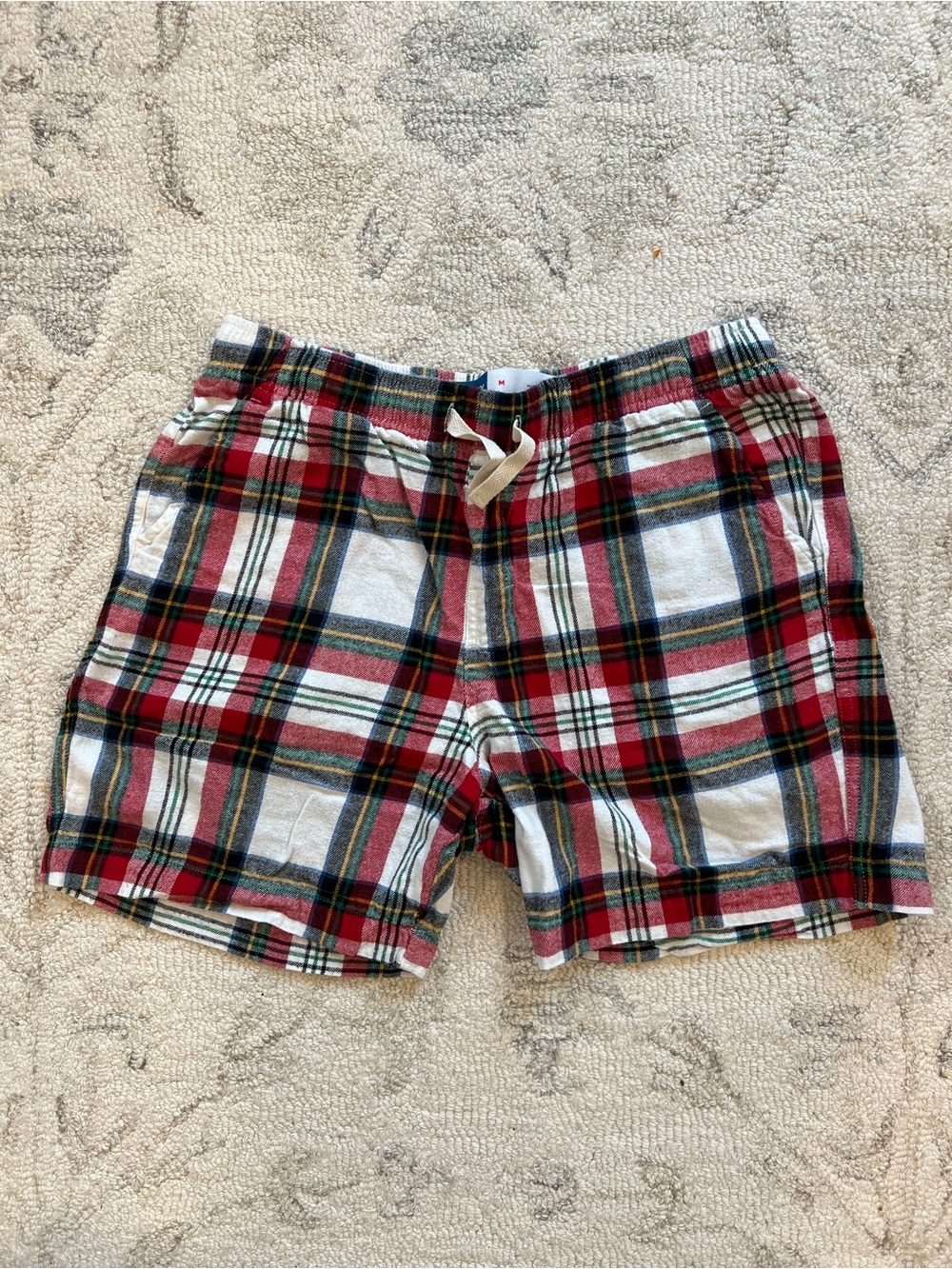 Men's Red Plaid Pajama Shorts